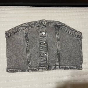 H&M denim tube top